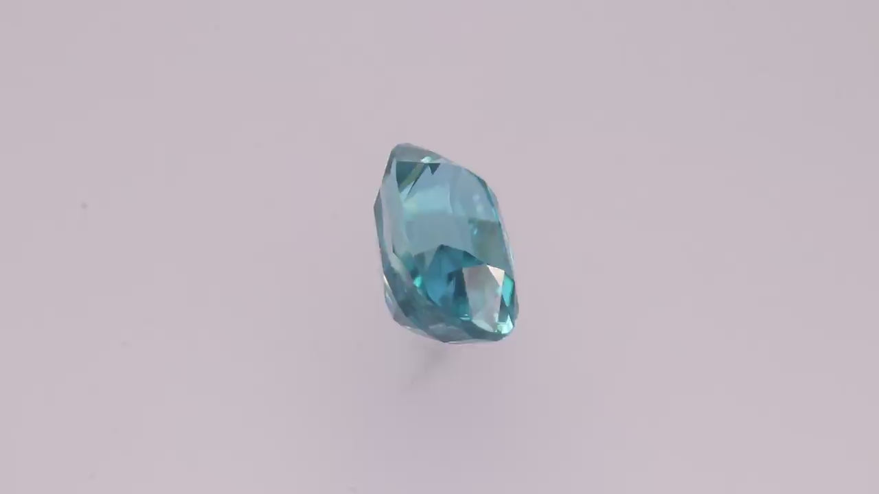Blue Zircon 4.34 ct